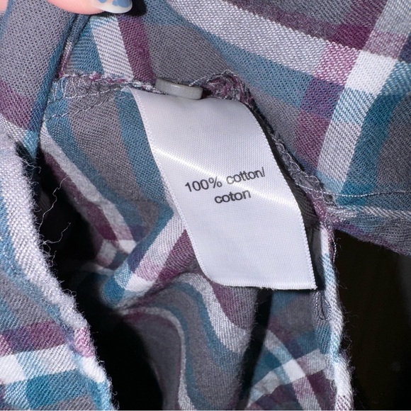 ✨maurices multicolor plaid button down flannel shirt✨ - Picture 3 of 4